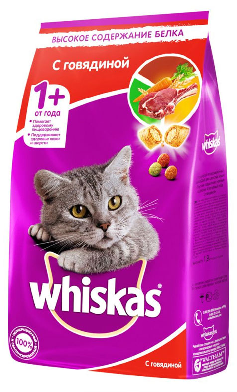 WHISKAS сухой корм для кошек